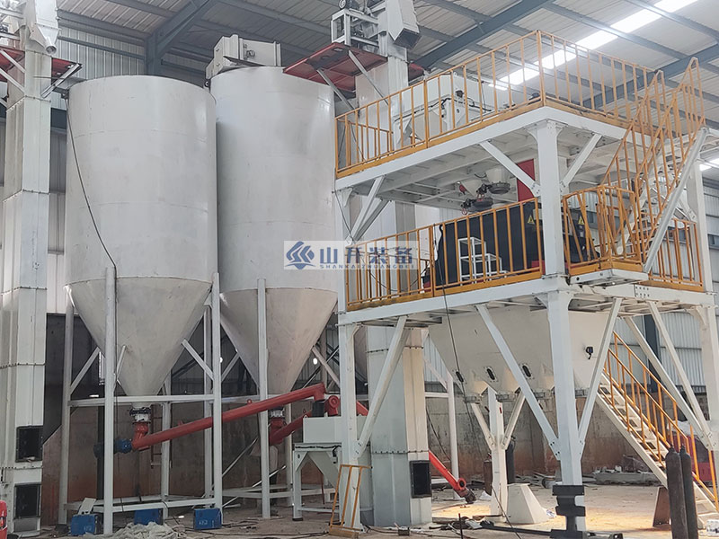 用了山开装备的石膏砂浆线，老王的建材厂变了样